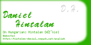 daniel hintalan business card